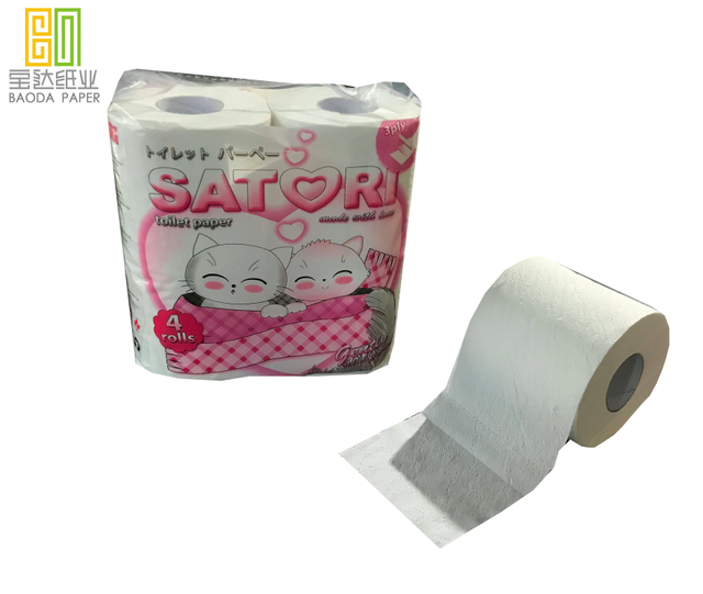 Papel higiénico suave del hotel del rollo del papel higiénico del papel del nuevo modelo caliente favorito de la venta de la exportación