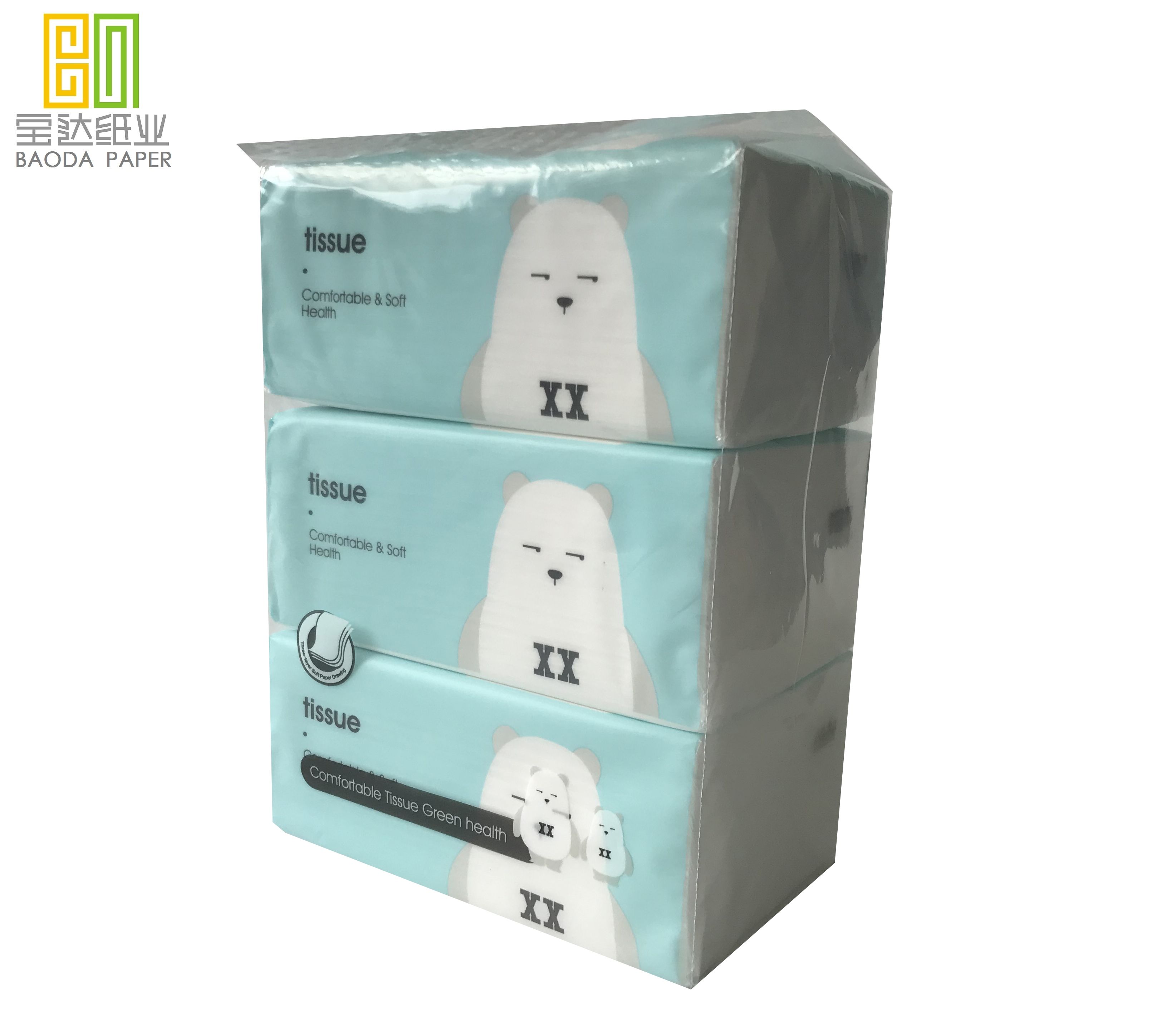 Caja de tejido facial