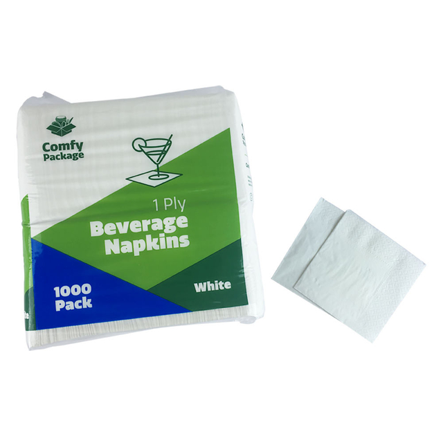 Servilletas sanitarias de mesa de marca Servilletas de papel y servilletas Servilletas de cóctel BLANCO con bolsa de Filipinas de iones negativos