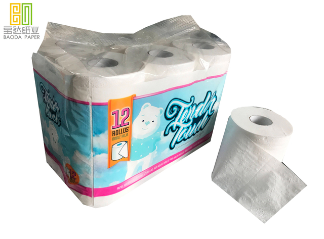 Venta con descuento La mejor calidad Compra de pánico papel higiénico materia prima suave 12pk papel higiénico rollo de papel higiénico de bambú