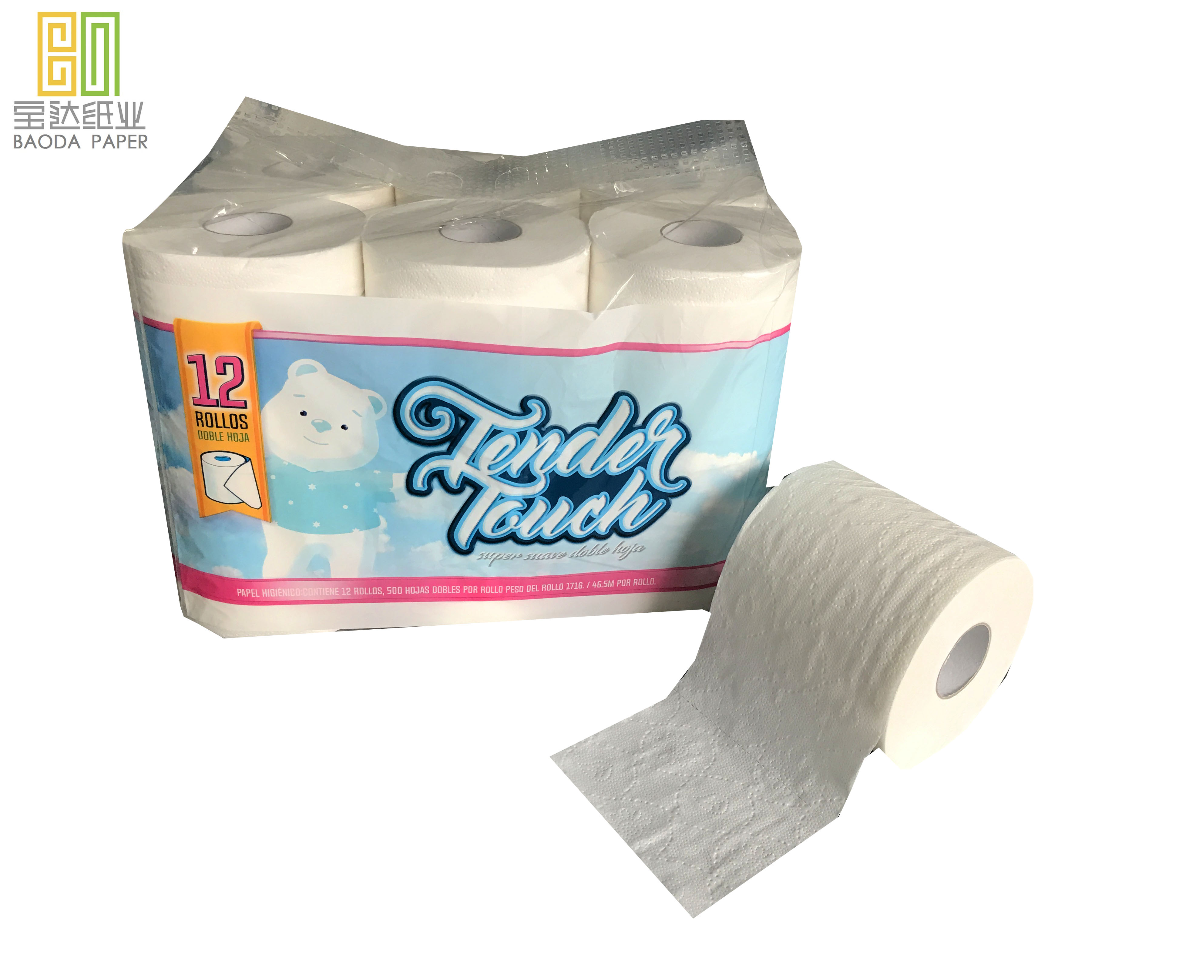 envolviendo papel de seda
