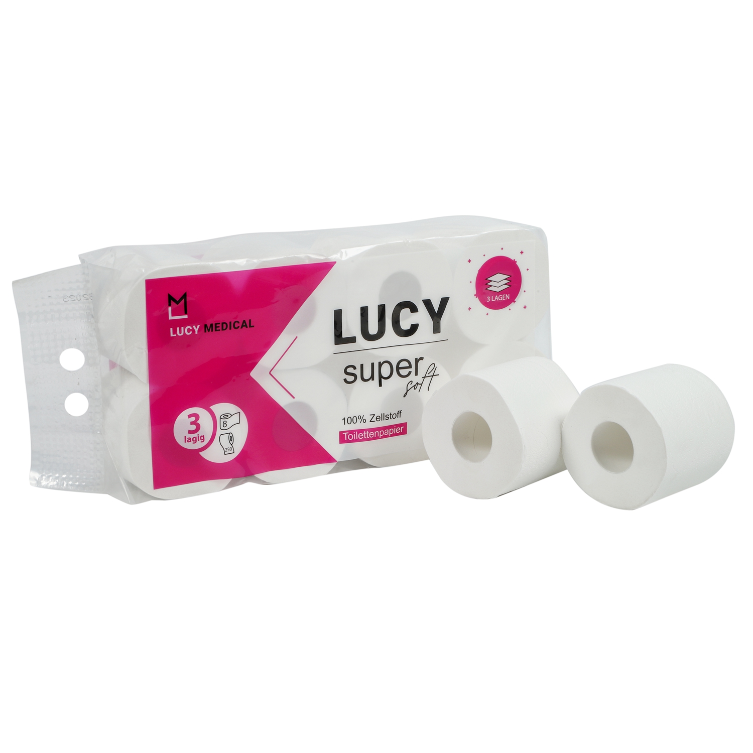 Suavidad de buena calidad 3ply papel higiénico