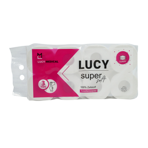 Suavidad de color blanco buena calidad papel higiénico de 3 capas para el baño