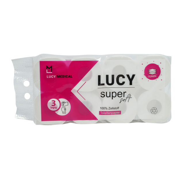 Suavidad de color blanco buena calidad papel higiénico de 3 capas para el baño