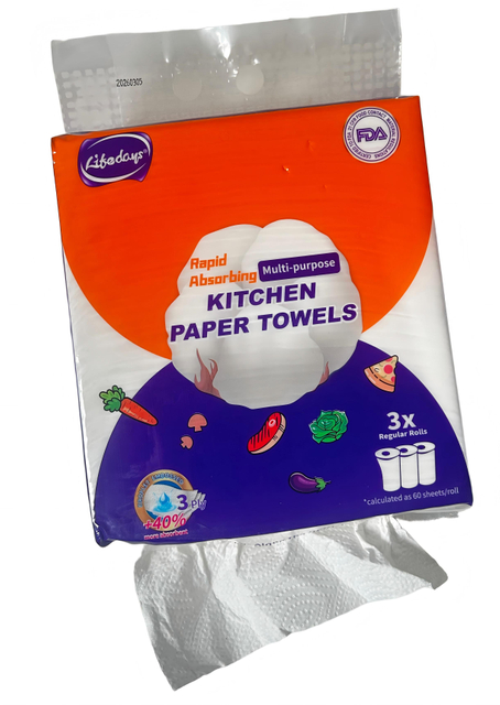 Pañuelos colgantes de papel tisú de cocina de 3 capas de alta calidad para uso doméstico y comercial