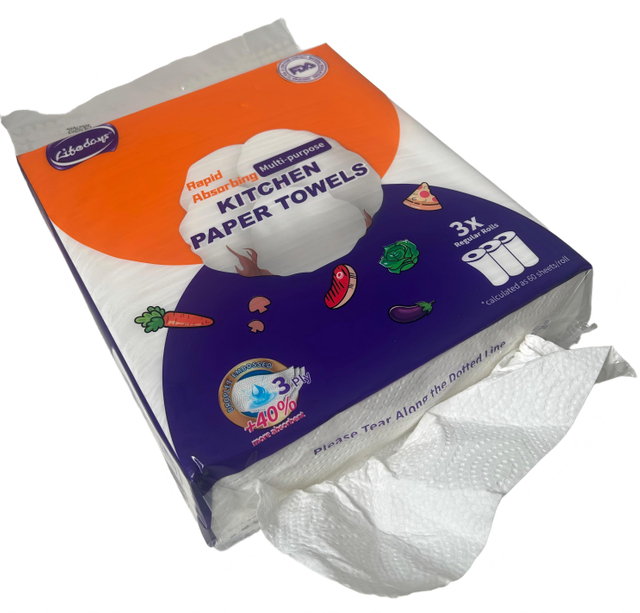 Pañuelos colgantes de papel tisú de cocina de 3 capas de alta calidad para uso doméstico y comercial